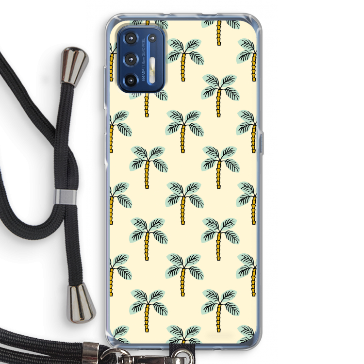 Paradise: Motorola Moto G9 Plus Transparant Hoesje met koord