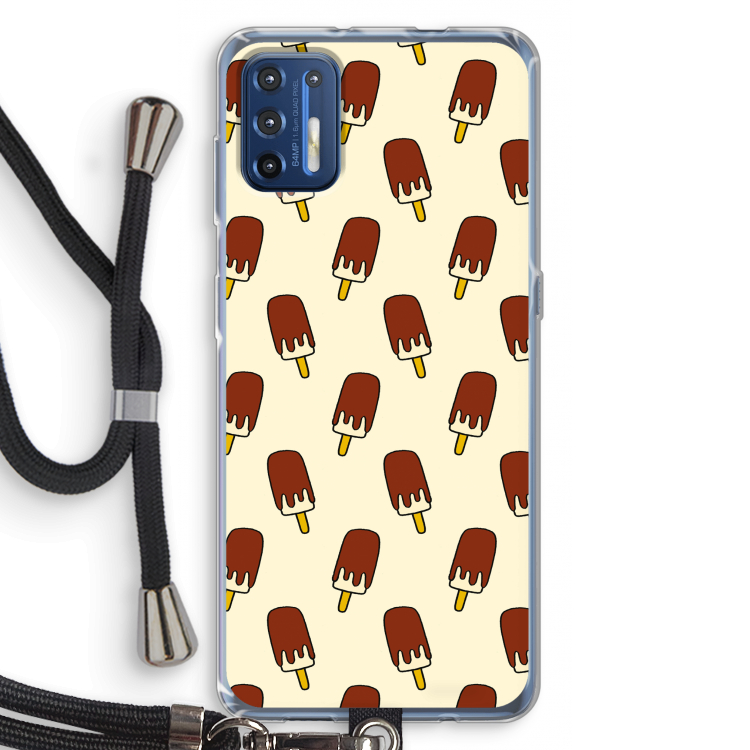 Yummy: Motorola Moto G9 Plus Transparant Hoesje met koord