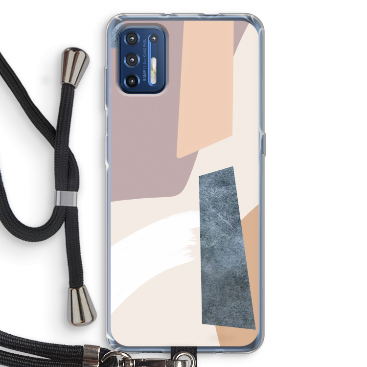 Luca: Motorola Moto G9 Plus Transparant Hoesje met koord