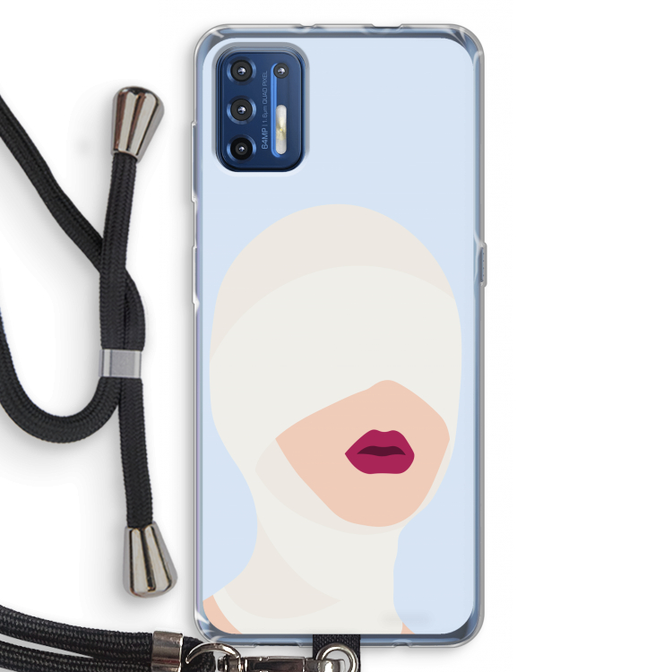 Incognito: Motorola Moto G9 Plus Transparant Hoesje met koord