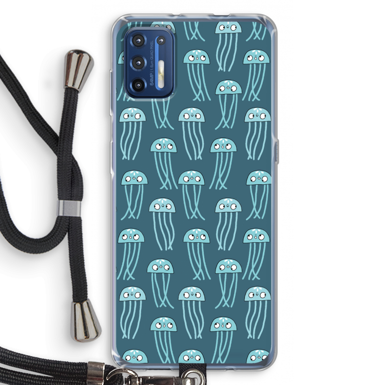 Kwallie: Motorola Moto G9 Plus Transparant Hoesje met koord
