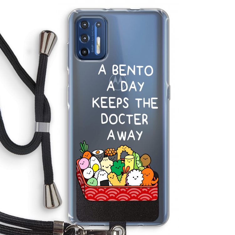 Bento a day: Motorola Moto G9 Plus Transparant Hoesje met koord