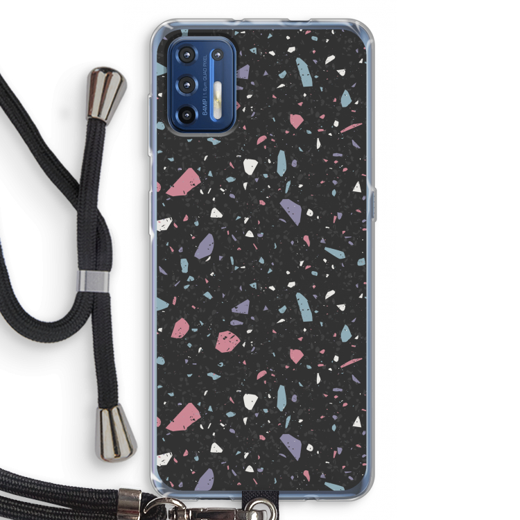 Terrazzo N°16: Motorola Moto G9 Plus Transparant Hoesje met koord