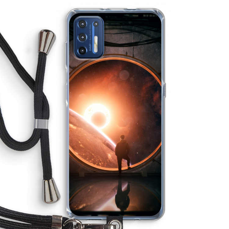 Ephemeral: Motorola Moto G9 Plus Transparant Hoesje met koord