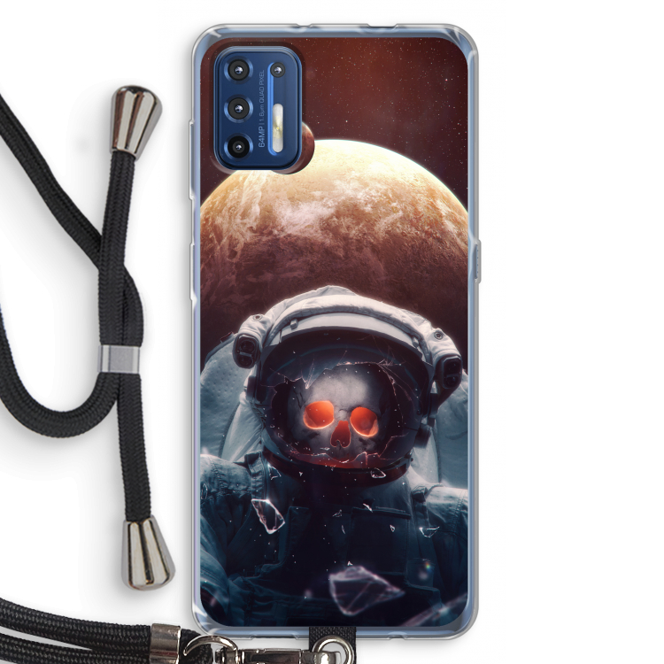 Voyager: Motorola Moto G9 Plus Transparant Hoesje met koord