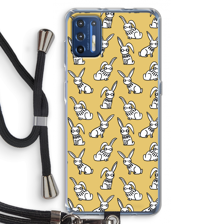 Haas: Motorola Moto G9 Plus Transparant Hoesje met koord