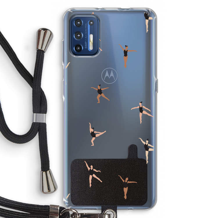 Dancing #1: Motorola Moto G9 Plus Transparant Hoesje met koord