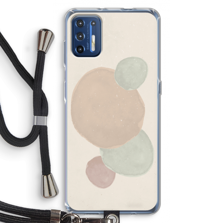 Geo #9: Motorola Moto G9 Plus Transparant Hoesje met koord