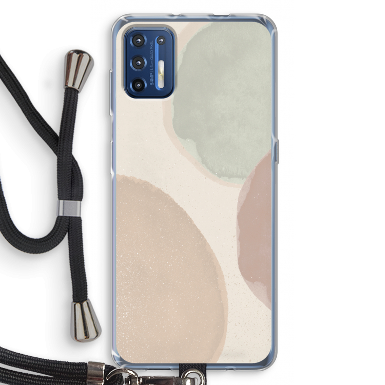 Geo #8: Motorola Moto G9 Plus Transparant Hoesje met koord