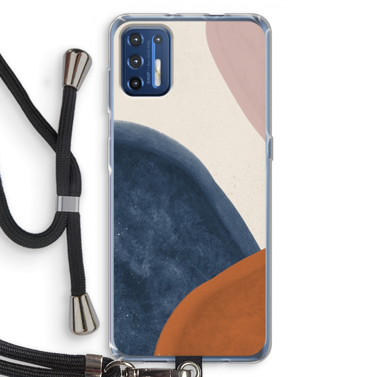 Geo #1: Motorola Moto G9 Plus Transparant Hoesje met koord