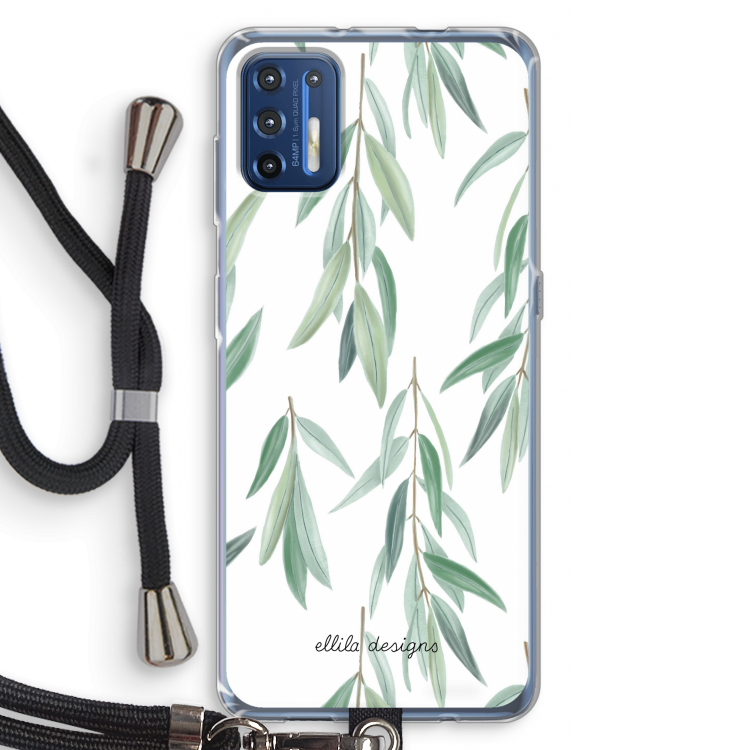 Branch up your life: Motorola Moto G9 Plus Transparant Hoesje met koord