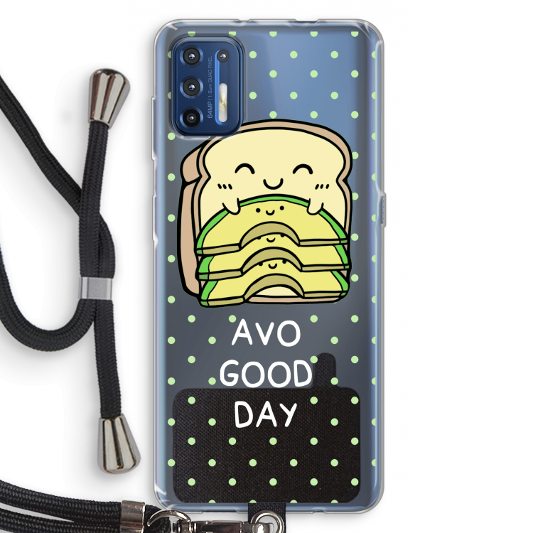 Avo Good Day: Motorola Moto G9 Plus Transparant Hoesje met koord