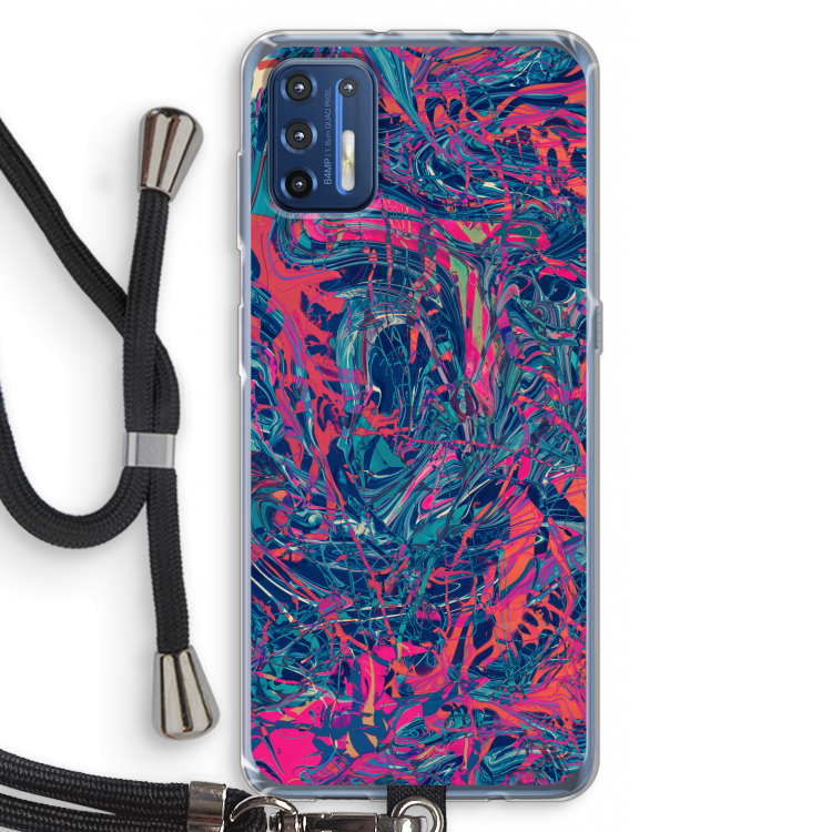 Sleeping Dreams: Motorola Moto G9 Plus Transparant Hoesje met koord