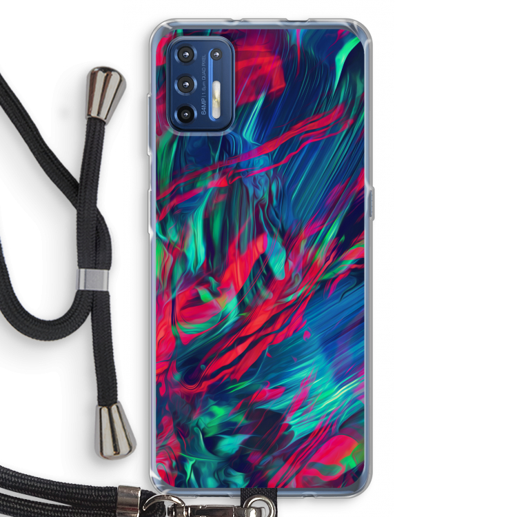 Pilgrims Of The Sea: Motorola Moto G9 Plus Transparant Hoesje met koord
