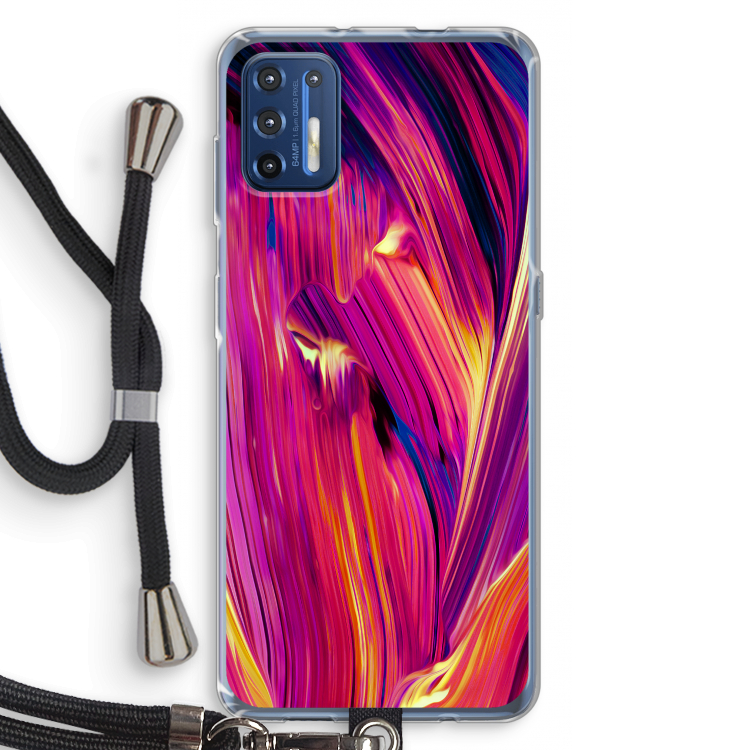 Phoenix: Motorola Moto G9 Plus Transparant Hoesje met koord