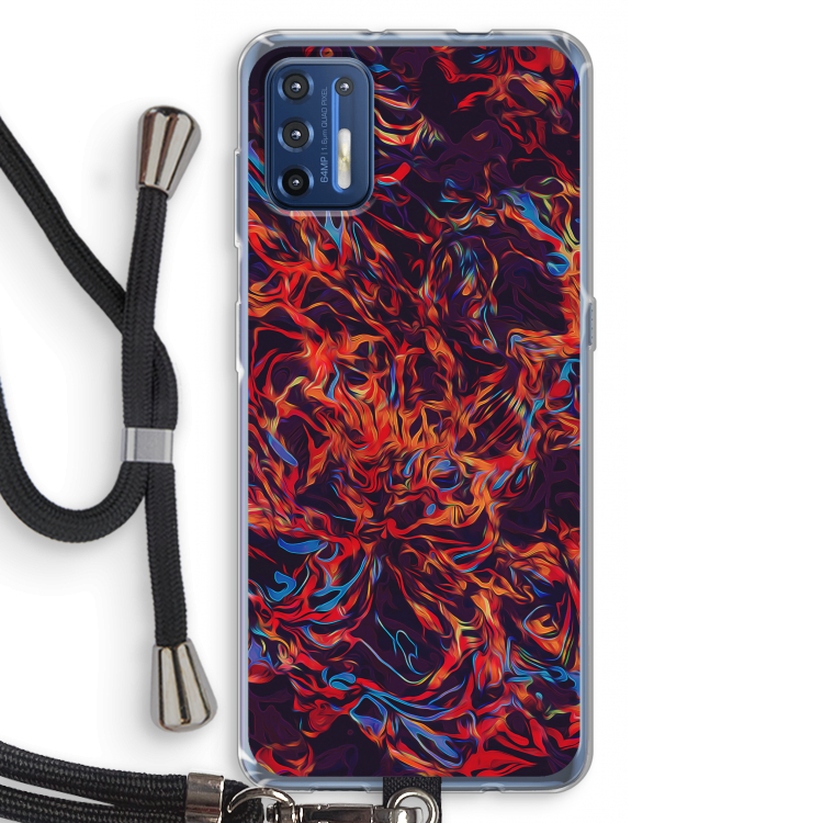 Lucifer: Motorola Moto G9 Plus Transparant Hoesje met koord