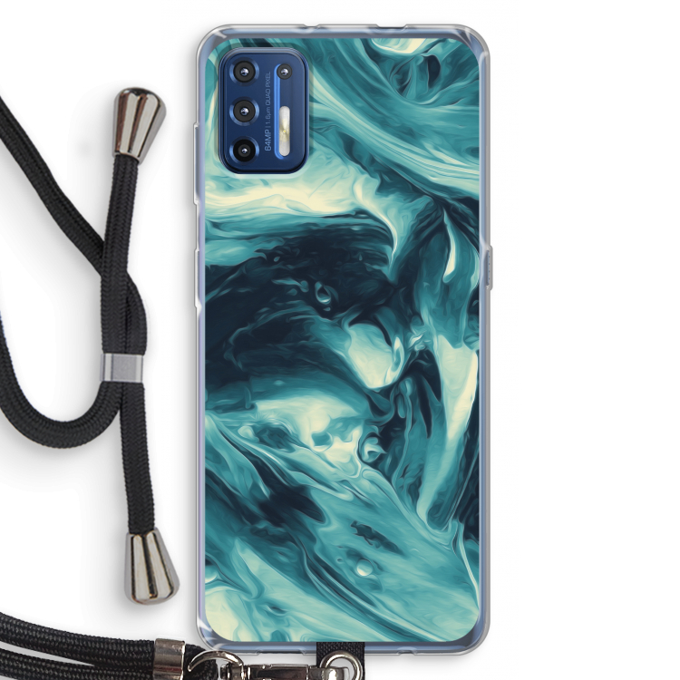 Dreaming About Whales: Motorola Moto G9 Plus Transparant Hoesje met koord