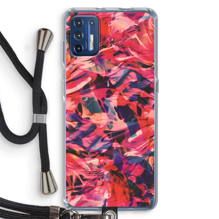 California: Motorola Moto G9 Plus Transparant Hoesje met koord