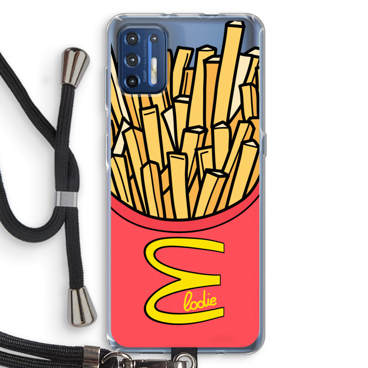 McElodie: Motorola Moto G9 Plus Transparant Hoesje met koord