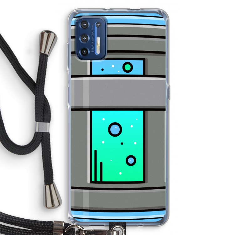 Chug Bottle: Motorola Moto G9 Plus Transparant Hoesje met koord
