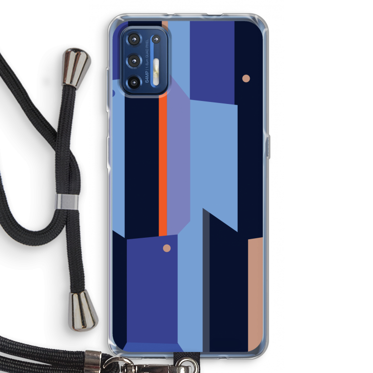 Gestalte 3: Motorola Moto G9 Plus Transparant Hoesje met koord