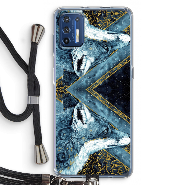 Golden Fox: Motorola Moto G9 Plus Transparant Hoesje met koord