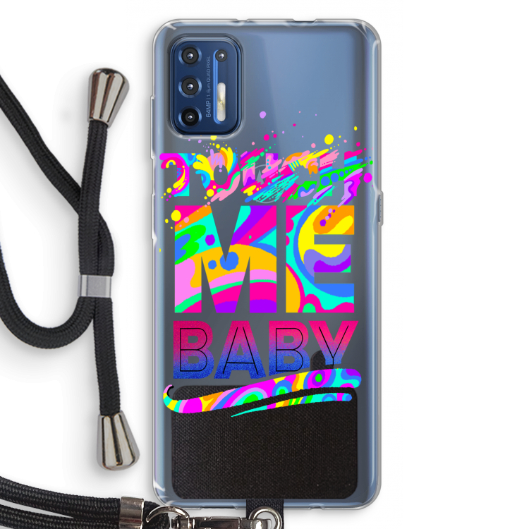 Touch Me: Motorola Moto G9 Plus Transparant Hoesje met koord