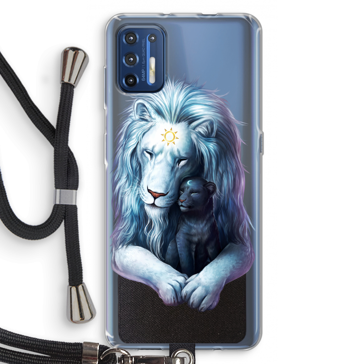 Child Of Light: Motorola Moto G9 Plus Transparant Hoesje met koord