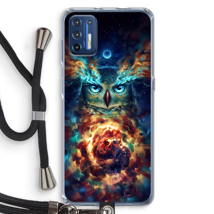 Aurowla: Motorola Moto G9 Plus Transparant Hoesje met koord