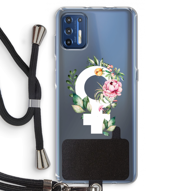 Venus: Motorola Moto G9 Plus Transparant Hoesje met koord