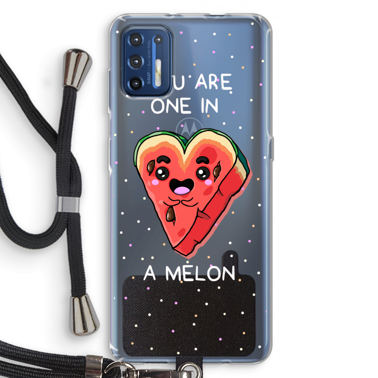 One In A Melon: Motorola Moto G9 Plus Transparant Hoesje met koord
