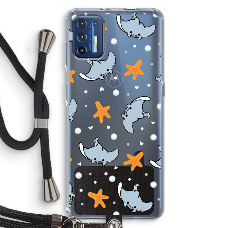 Manta: Motorola Moto G9 Plus Transparant Hoesje met koord