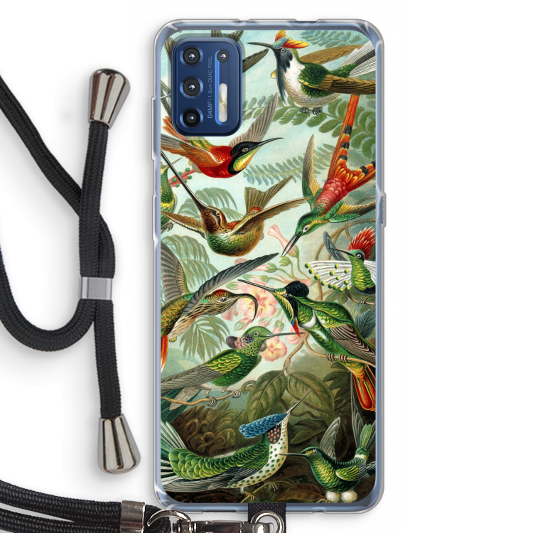 Haeckel Trochilidae: Motorola Moto G9 Plus Transparant Hoesje met koord