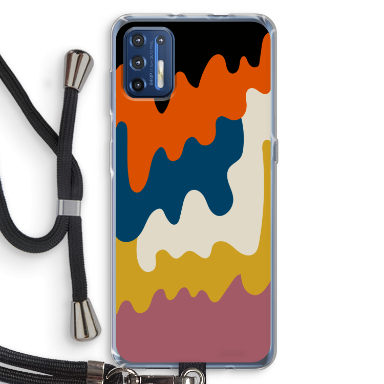 Baar A: Motorola Moto G9 Plus Transparant Hoesje met koord
