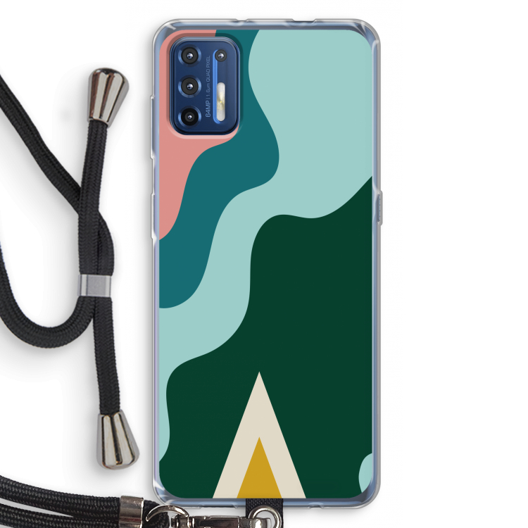 Noor B: Motorola Moto G9 Plus Transparant Hoesje met koord