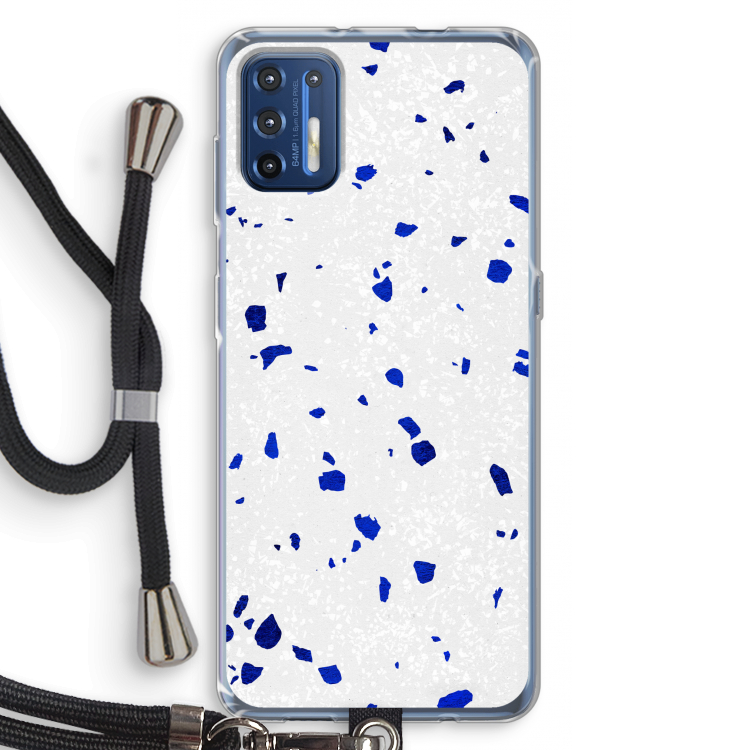 Terrazzo N°5: Motorola Moto G9 Plus Transparant Hoesje met koord