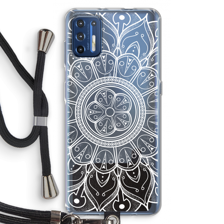 Roses Are Red: Motorola Moto G9 Plus Transparant Hoesje met koord