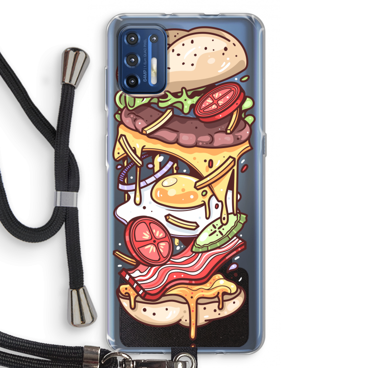 Diet Coke Please: Motorola Moto G9 Plus Transparant Hoesje met koord