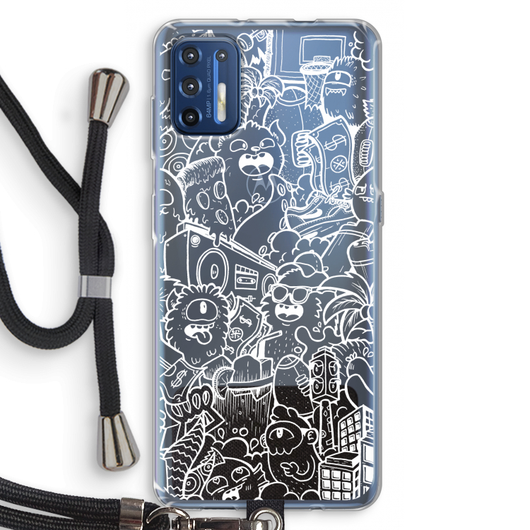 Vexx City #2: Motorola Moto G9 Plus Transparant Hoesje met koord