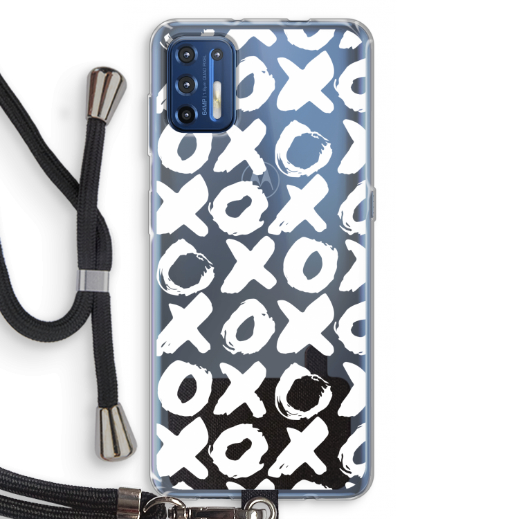 XOXO: Motorola Moto G9 Plus Transparant Hoesje met koord