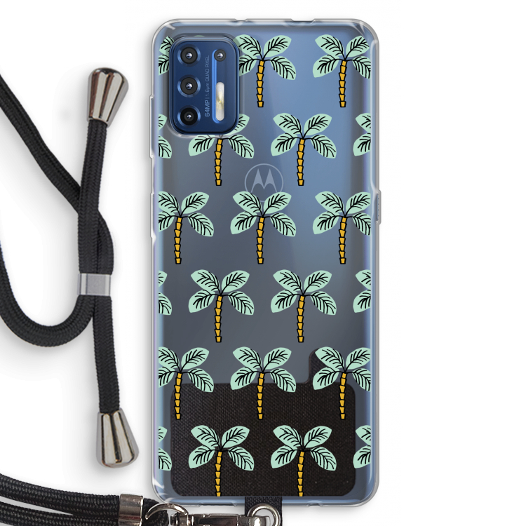 Paradise: Motorola Moto G9 Plus Transparant Hoesje met koord
