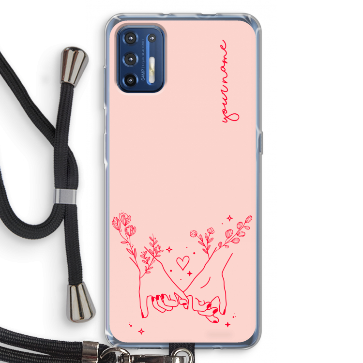 Best Friends: Motorola Moto G9 Plus Transparant Hoesje met koord