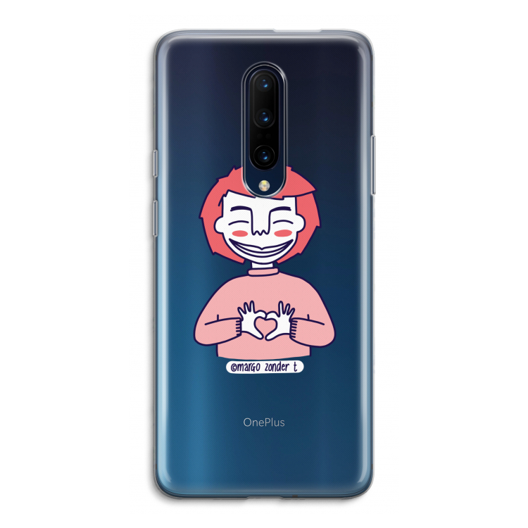 Hartje: OnePlus 7 Pro Transparant Hoesje