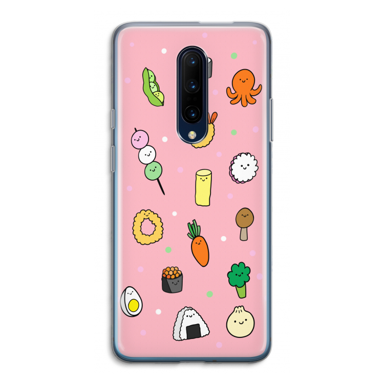 Happy bento friends: OnePlus 7 Pro Transparant Hoesje