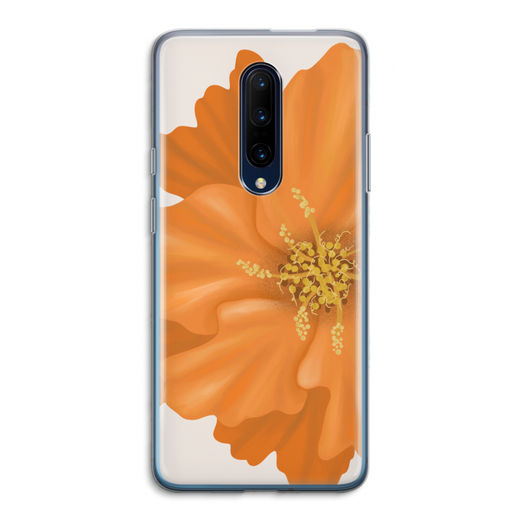 Orange Ellila flower: OnePlus 7 Pro Transparant Hoesje