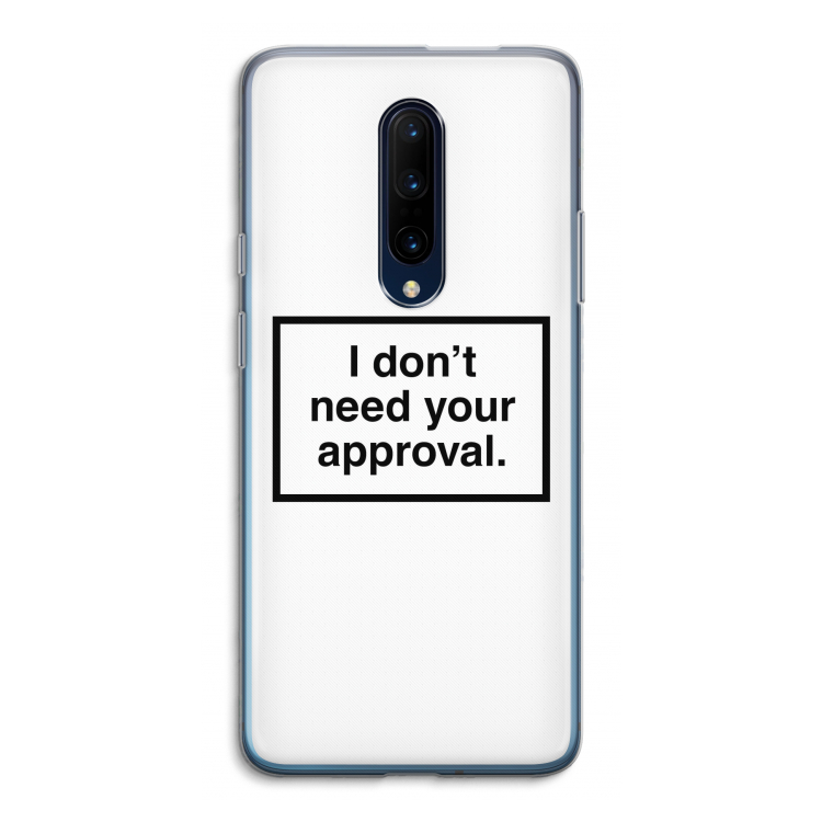 Don't need approval: OnePlus 7 Pro Transparant Hoesje