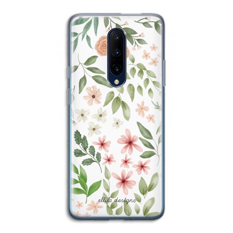 Botanical sweet flower heaven: OnePlus 7 Pro Transparant Hoesje