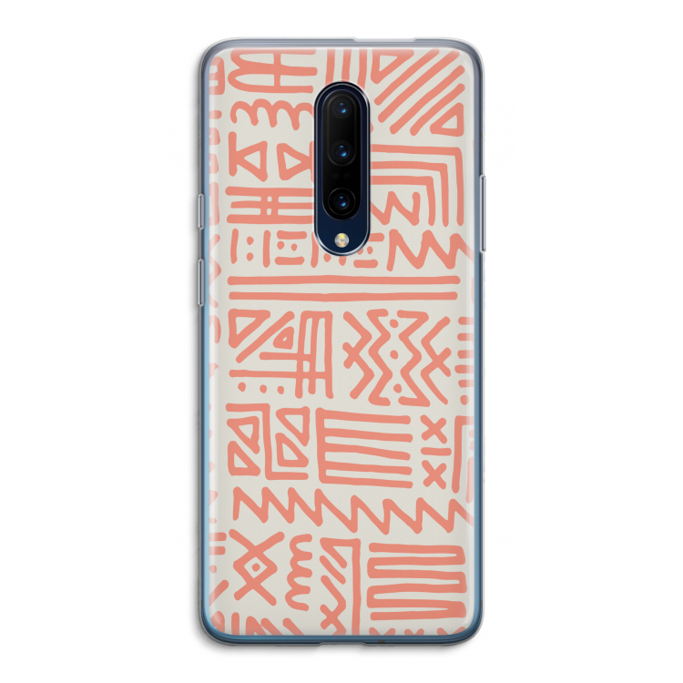Marrakech Pink: OnePlus 7 Pro Transparant Hoesje