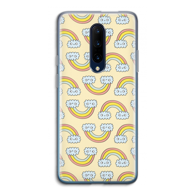 Regenboog: OnePlus 7 Pro Transparant Hoesje