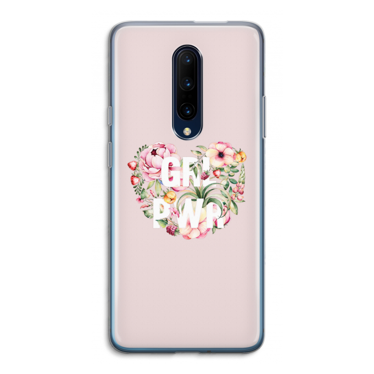 GRL PWR Flower: OnePlus 7 Pro Transparant Hoesje